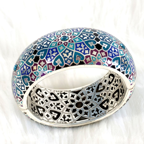 Brighton Jewelry - Brighton Zahra Love Hinged Bangle Cuff